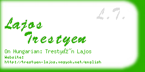 lajos trestyen business card